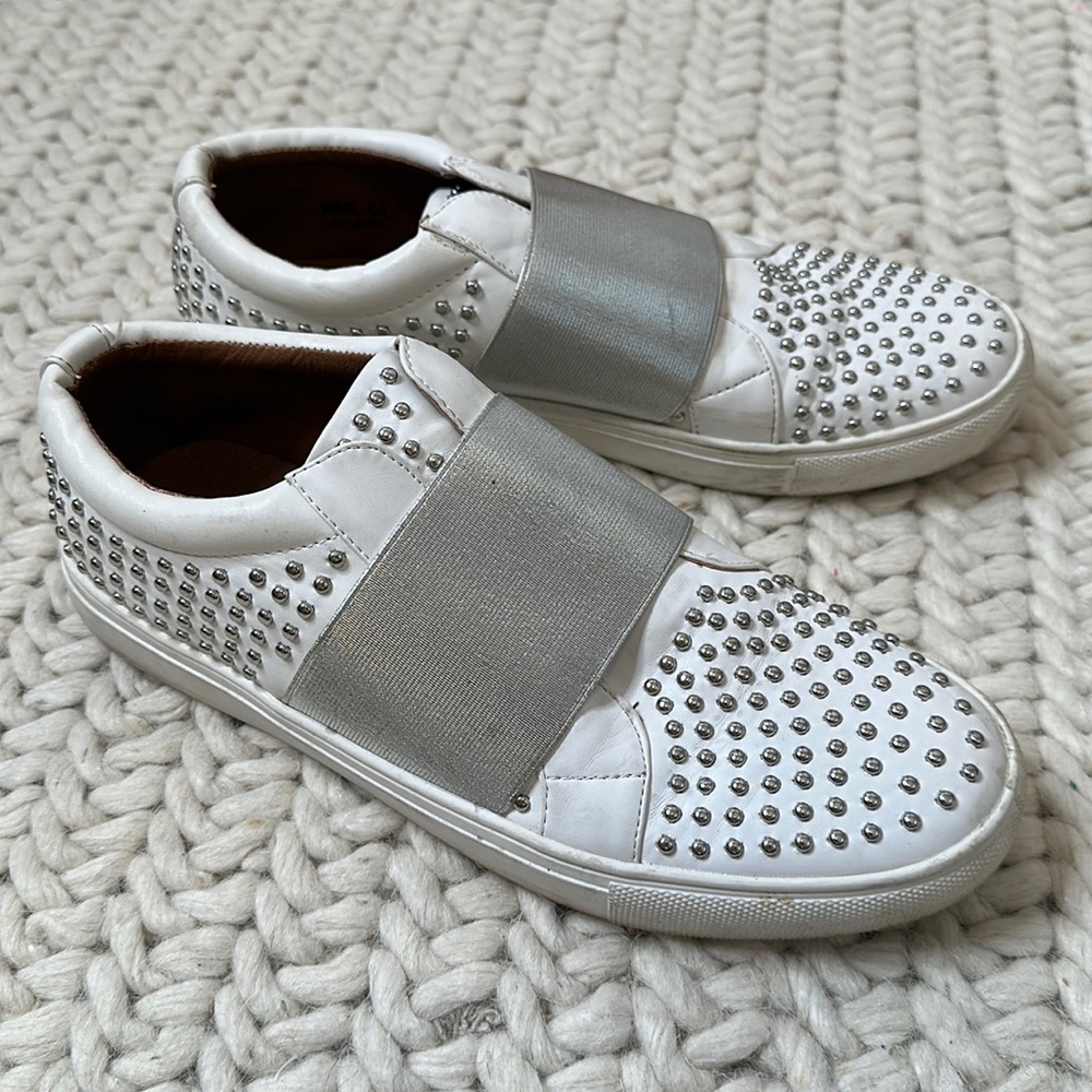 Report Acer Slip On Women’s White Studded Sneakers size: 8.5
